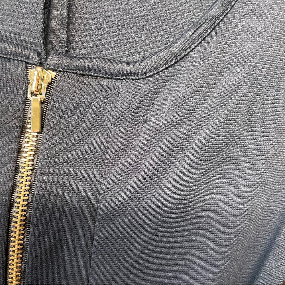 Notation Zip Jacket Blue Black Color Block Blazer… - image 5